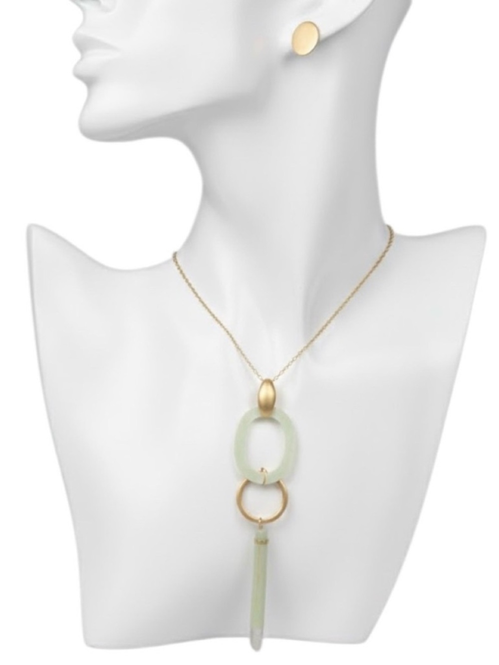 Viola Geometric Tassel Necklace/Earring Set (NWT)